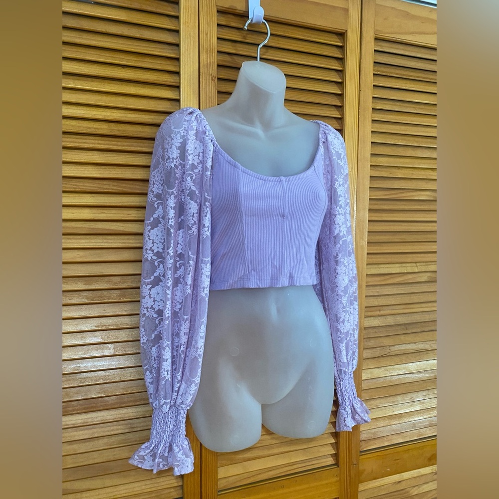 Darling crop top by Urban Outfitters- lavender